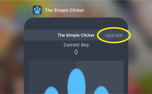The Simple Clicker PRO Upgrade